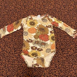Kate Quinn 12-18 Bamboo Sunflower Bodysuit
